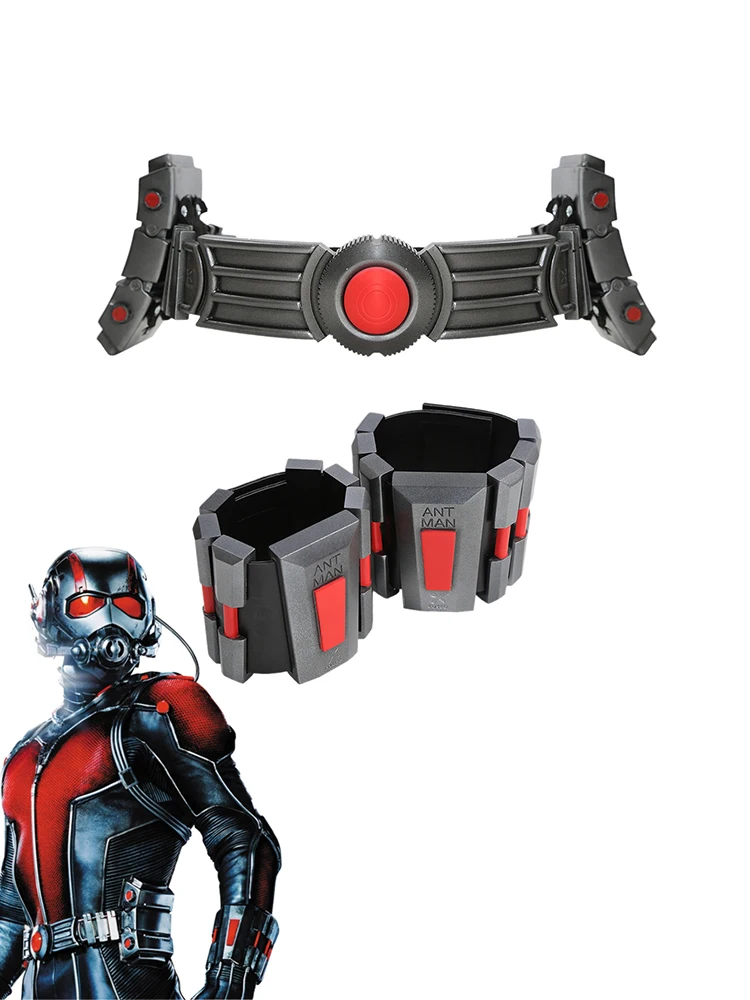XCOSER Ant Man пояс для косплея обновленный Каучуковый Ремень и напульсник супергерой косплей реквизит для Хэллоуина костюмы со светодиодной подсветкой
