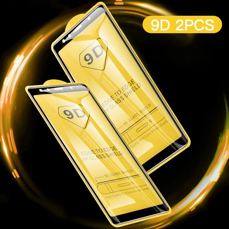 2 шт. 9D полное покрытие закаленное стекло для Samsung Galaxy A10 A30 A50 A60 A70 A80 A90 защита