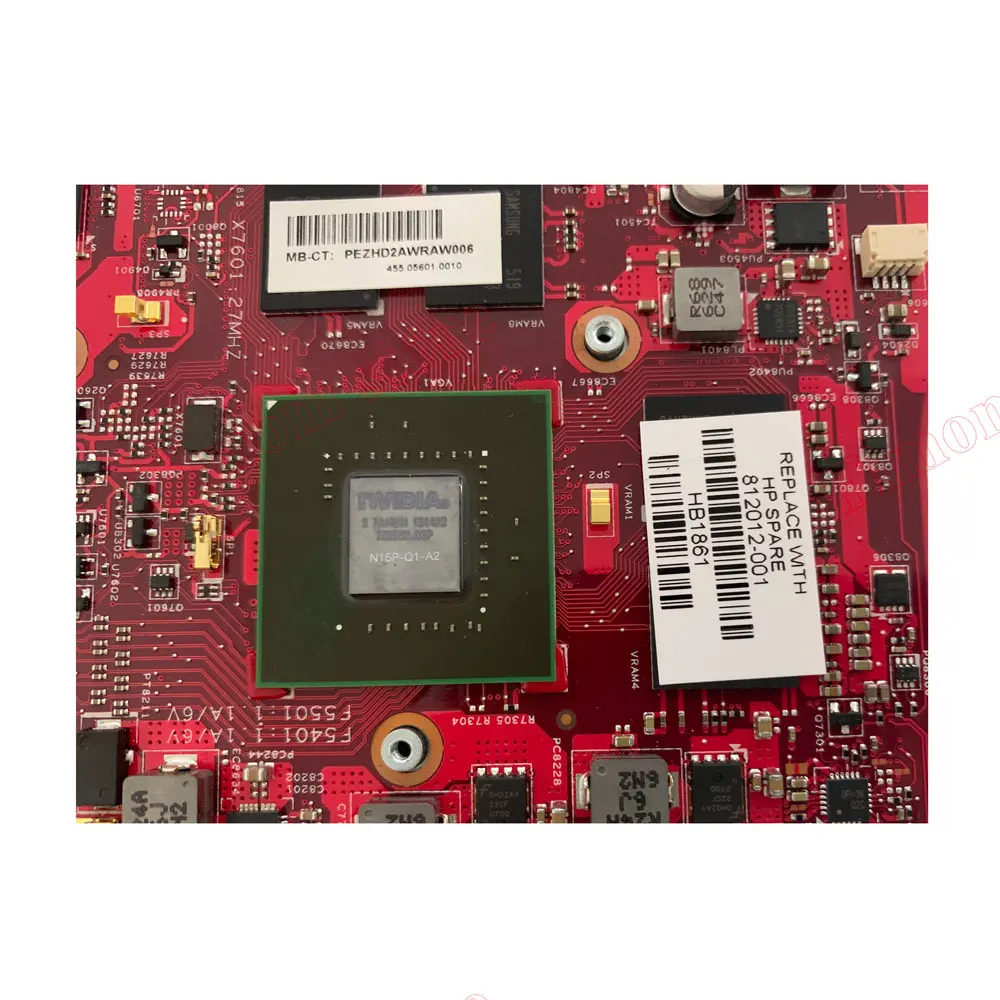Материнская плата для HP Omen 15-5 15T-5 OMEN PRO PN 812012-001 независимая N15P-Q1-A2 Quadro K1100M SPS-MB 2 Гб