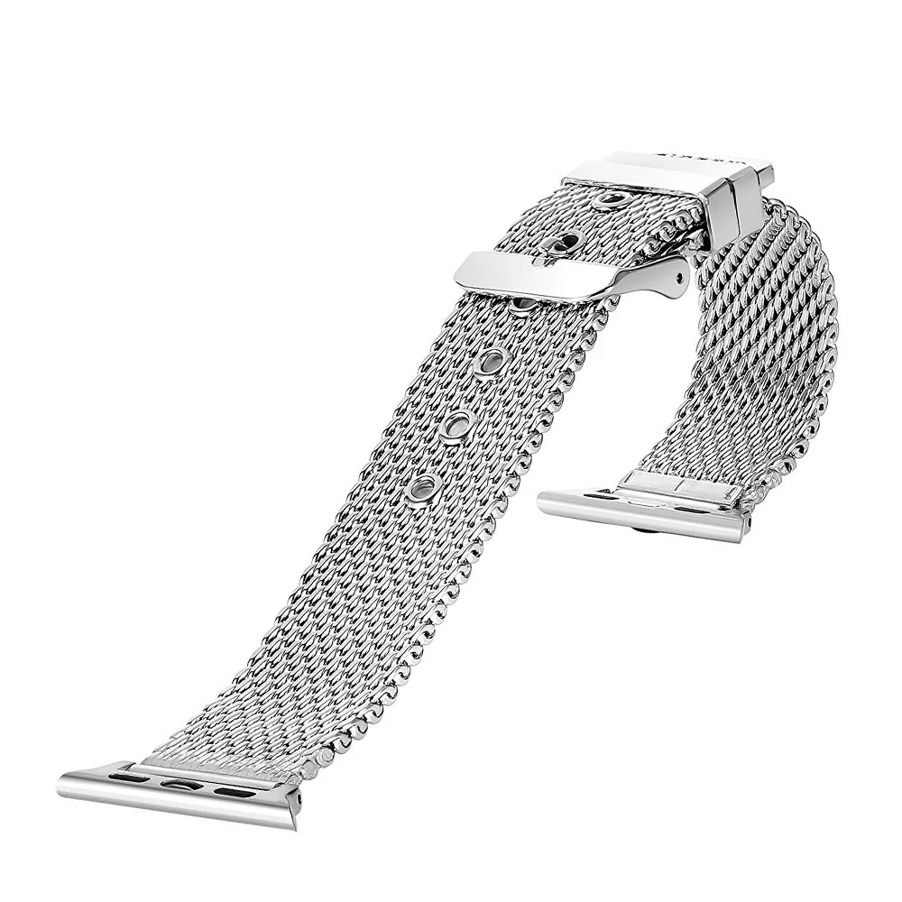 Luxury Stainless Steel Strap for Apple Watch Band 42mm/38mm/44mm/40 Black Silver Bracelet Watchband iWatch 4/3/2 Metal Belt | Наручные