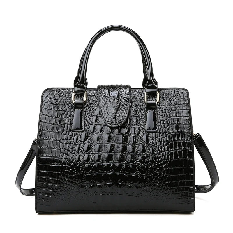 

Women's Bag Luxury High Quality Classic Crocodile Pattern Handbag Brand Designer Large Capacity OL Shoulder Messenger Bag