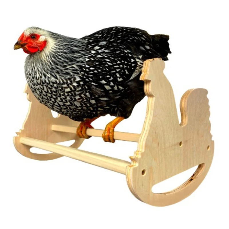 

hicken Rocking Roosting Bar Solid Strong Natural Wooden Swing Ladder Perch Toy for Roosters Pollos Baby Chicks