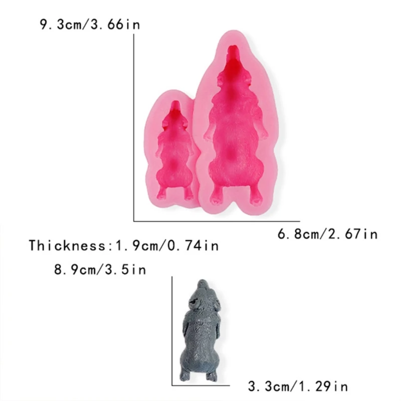 

Handmade Sleepy Dog Silicone Resin Molds Cute Sleeping Pet Dog Family Resin Casting Molds Puppy Resin Mold Craft Tools