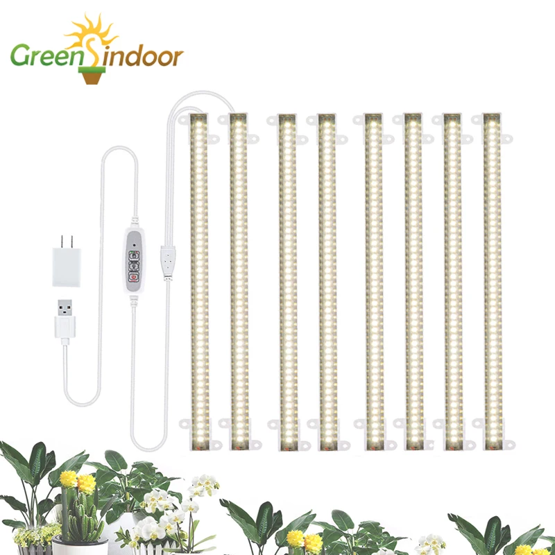 

Фитолампа для растений, таймер, фитолампа полного спектра, эффективность, USB, теплый белый светодиод s, внутренсветодиодный светильник для в...