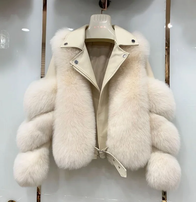 

New Winter High Imitation Fox Fur Coat Women Locomotive Models Loose And Thin Fur Coat Luxury Women's Clothing