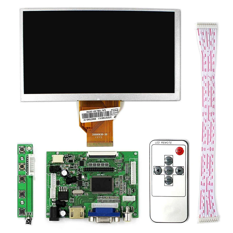 7-дюймовый ЖК-экран AT070TN90 800x480 монитор с VGA + HDMI-совместимым драйвером набор плат