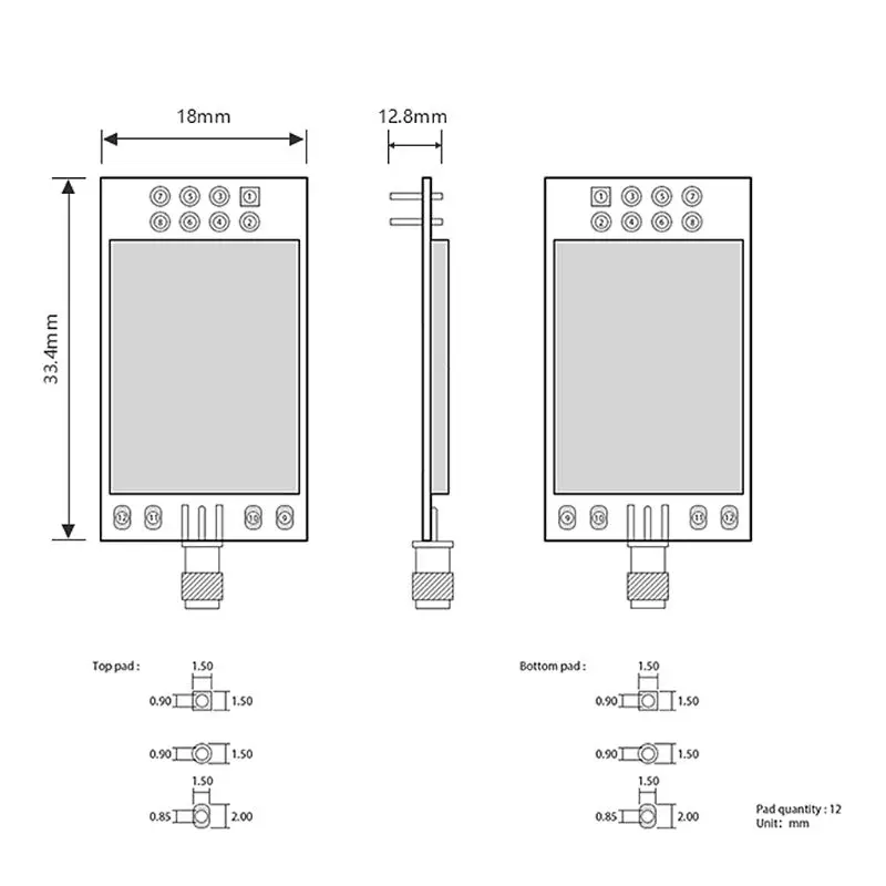 E01 ML01DP5 большой диапазон SPI nRF24L01P 2 4 ГГц 100 мВт SMA антенна IoT беспроводной