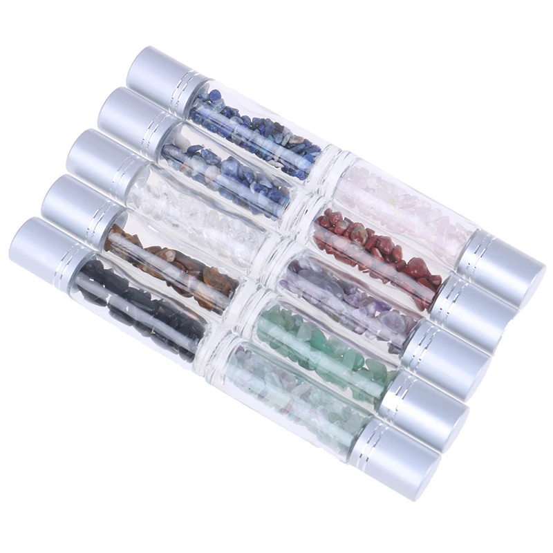 10 мл Натуральные полудрагоценные камни эфирное масло драгоценный камень ролик