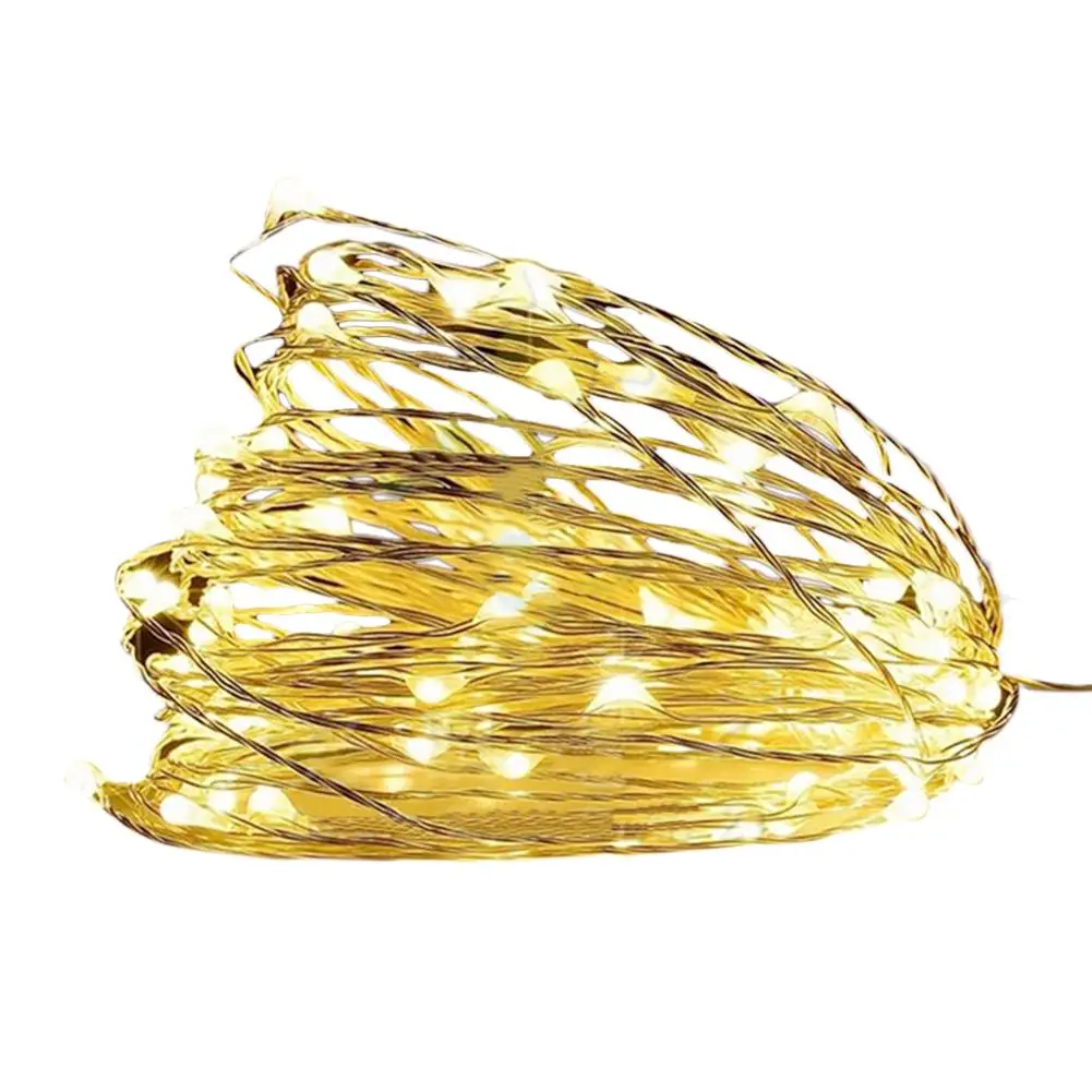 Многофункциональная СВЕТОДИОДНАЯ гирлянда с медным проводом Ручной USB разъем