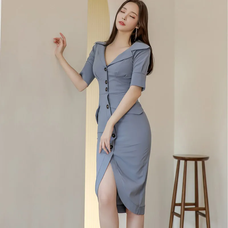 Женское винтажное облегающее платье-миди абрикосового цвета с коротким рукавом