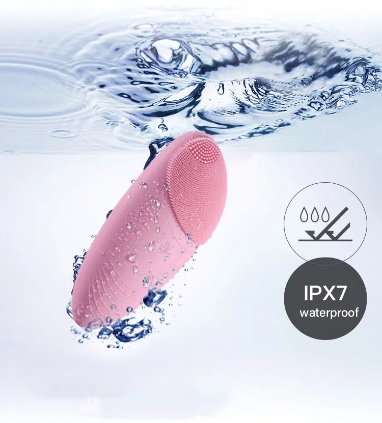 YuBeauty силиконовая щетка для очищения лица звуковая вибрация массаж пор Глубокая