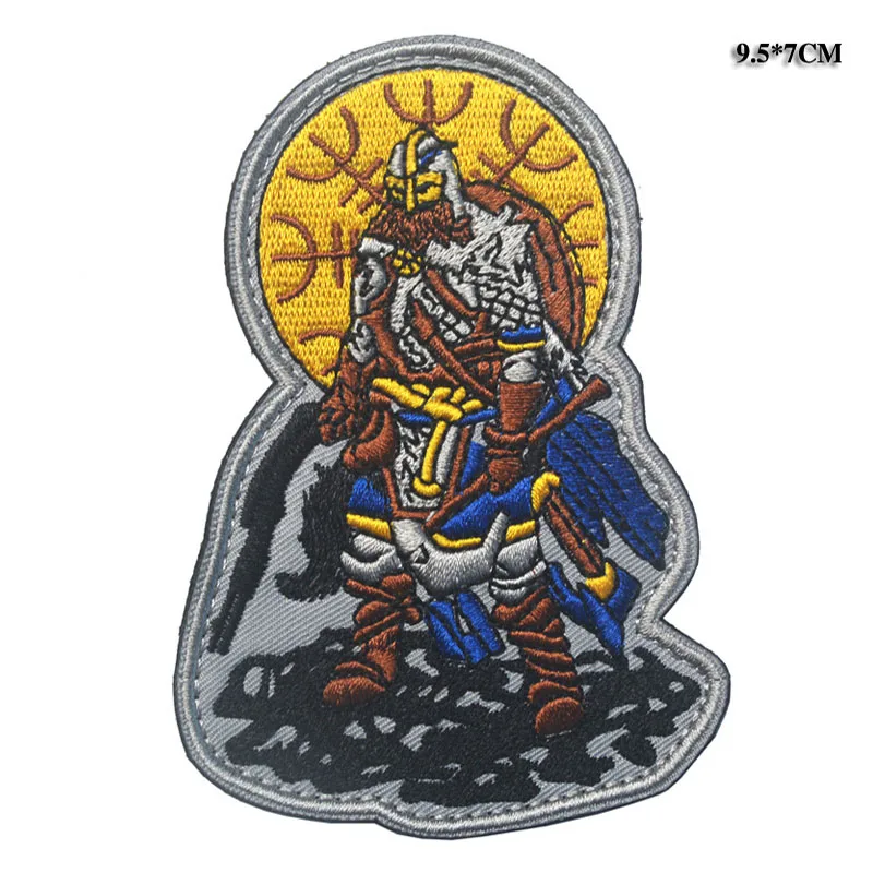 Embroidery Patch Japan Viking Warrior Samurai Armor Army Tactical Military Morale Badge Applique | Дом и сад