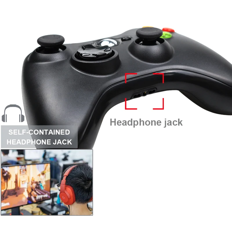 2,4G беспроводной геймпад для Xbox 360 консоль контроллер приемник контроллер для microsoft Xbox 360 игровой джойстик для PC win7/8/10