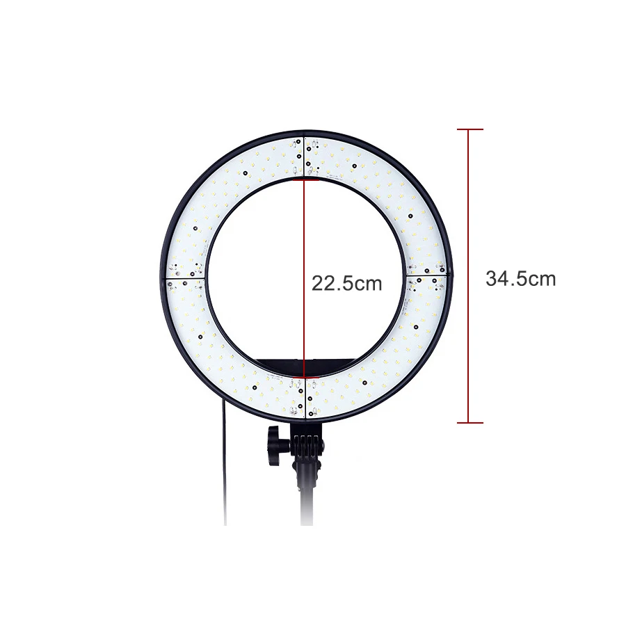 MAMEN 12 дюймов светодиодный кольцевой светильник для селфи с регулируемой яркостью