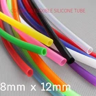 Цветная Гибкая силиконовая труба ID 3 мм x 5 мм OD Еда Класс нетоксичный пить воду резиновый шланг молока пива мягкой трубы разъем
