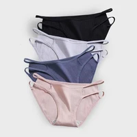 2 pcslot jiayan panties for women cotton underpants girls briefs striped panty sexy lingerie female seamless underwear m xl