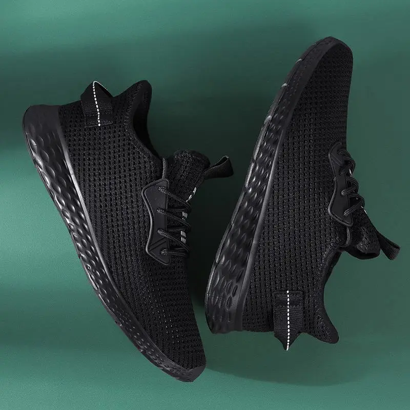 

Men's Summer Sneakers Sport Shoes Men Causal For Casual Sneaker Fashion Sneakers Sports Solid White Knitting Mesh Men's