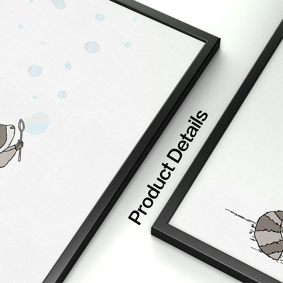 Воздушный шар из енота лисы кролика детский настенный художественный холст