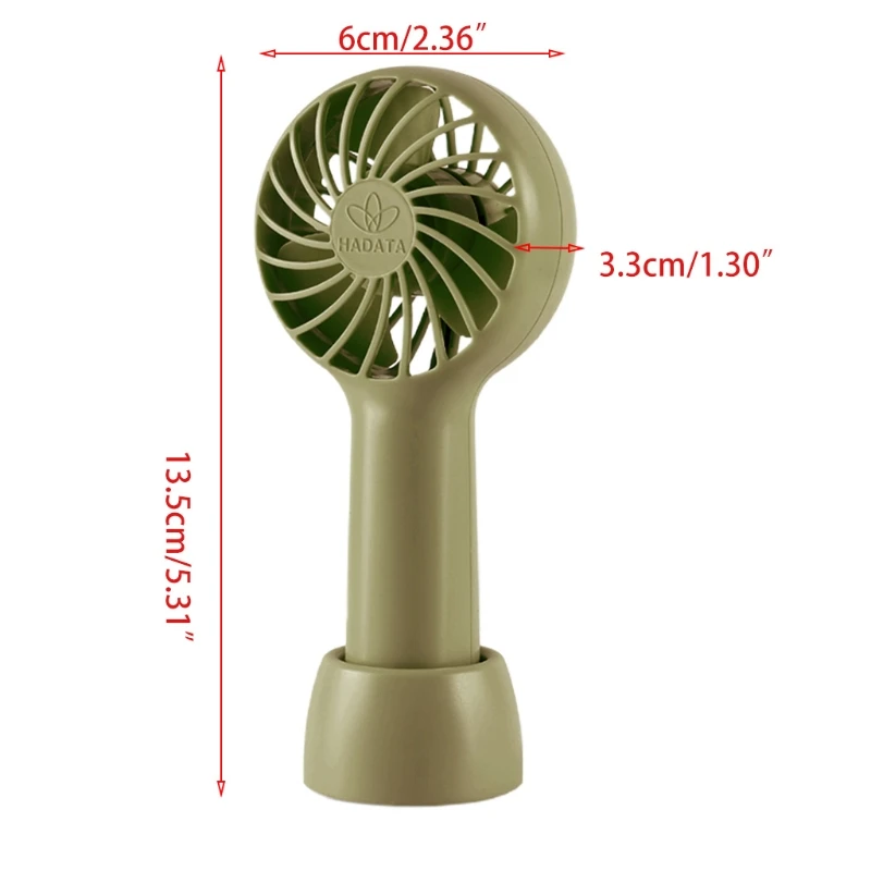 

Rechargeable 1500mAh Mini Handheld Fan USB Desk Fan Small 3 Speed Personal Fan for Outdoor Travel Camping Office Home School
