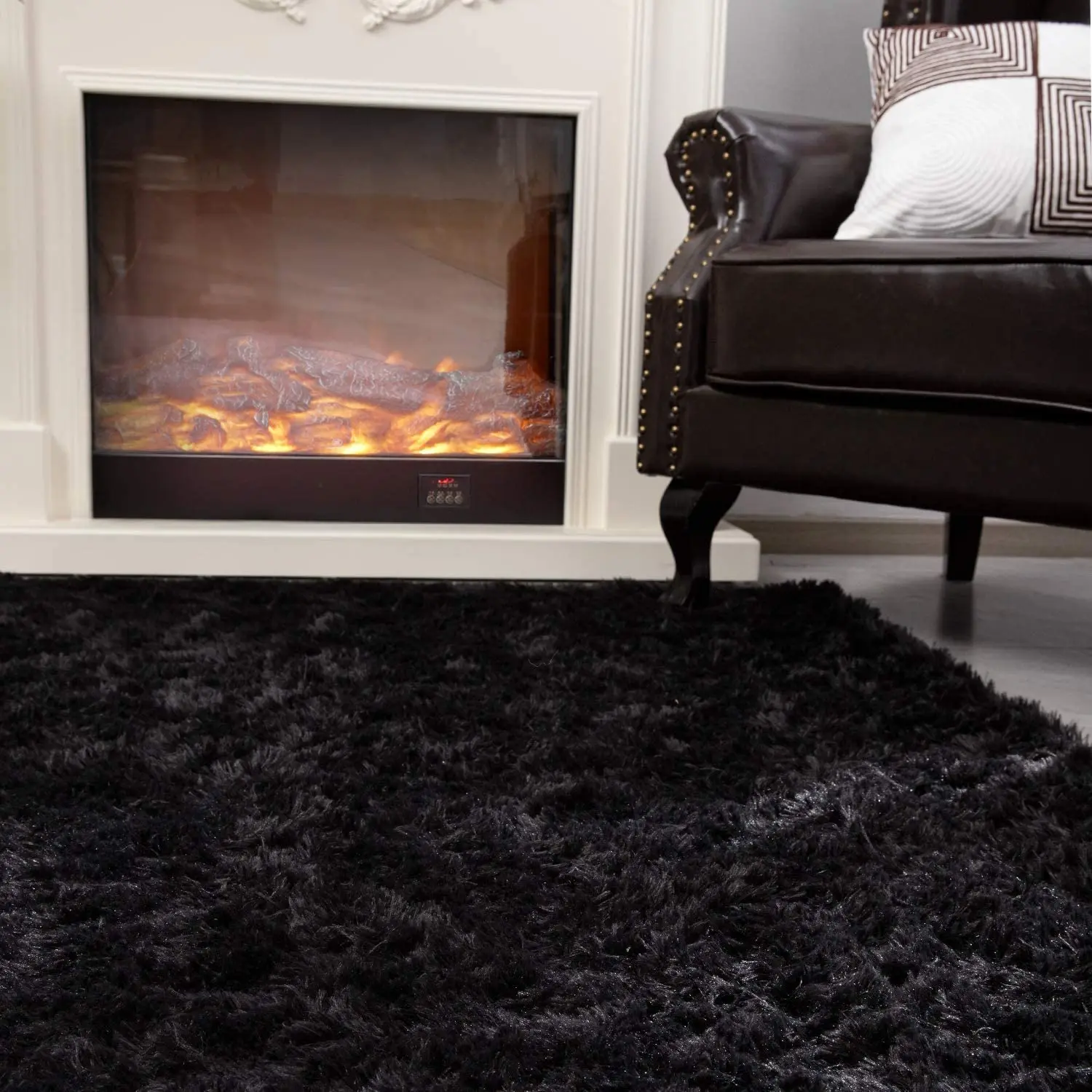 

Modern Fluffy Large Area Rugs Soft Shaggy Plush Long Fur Rug Fuzzy Floor Carpet Living Room Carpet Nursery Indoor Decor Carpet