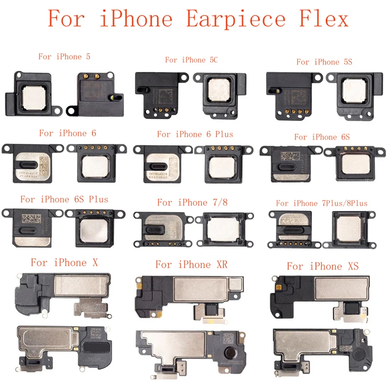 

Earpiece Ear Speaker Sound Flex Cable For iPhone 5 5C 5S SE 6 6S 7 8 Plus X XR XS XS Max Earphone Flex Cable Repair Parts