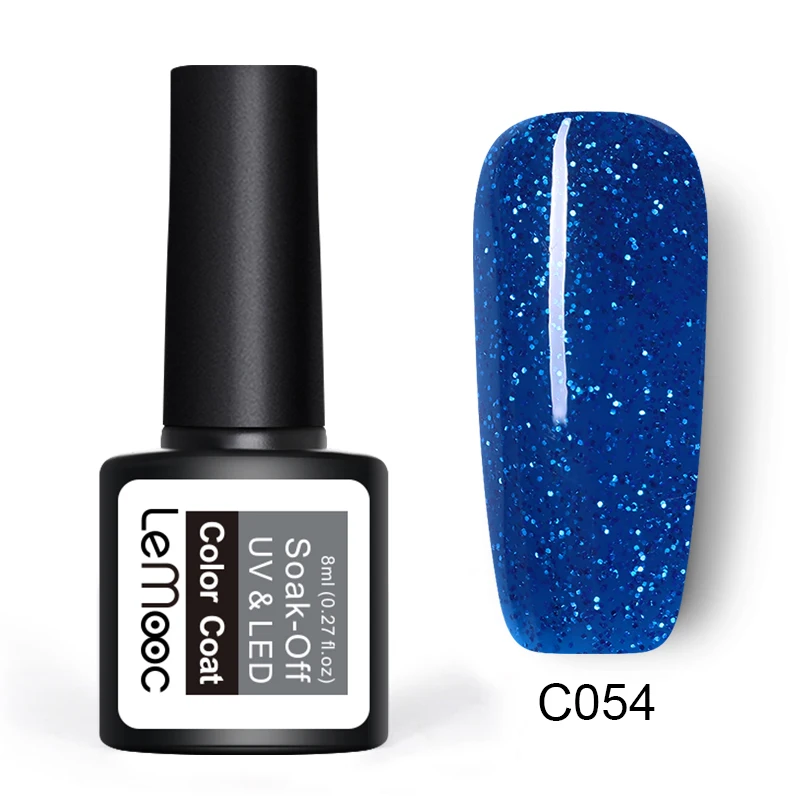 C054 LEMOOC Гель-лак набор все для маникюра Полупостоянный Vernis верхнее покрытие УФ светодиодный гель лак удаляющийся замачиванием Гель-лак для ногтей - Цвет: C054