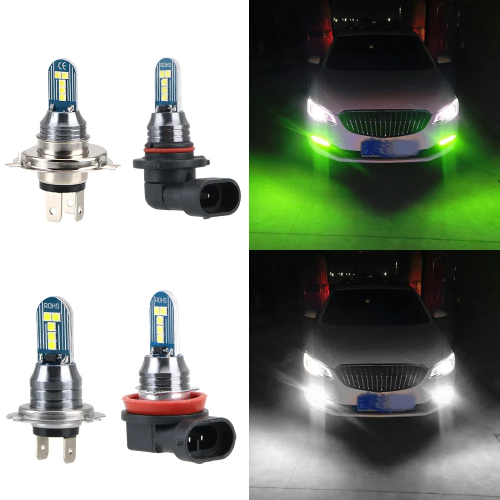 Светодиодные Автомобильные фары LEEPEE 3030SMD 12 В ходосветильник огни белого и
