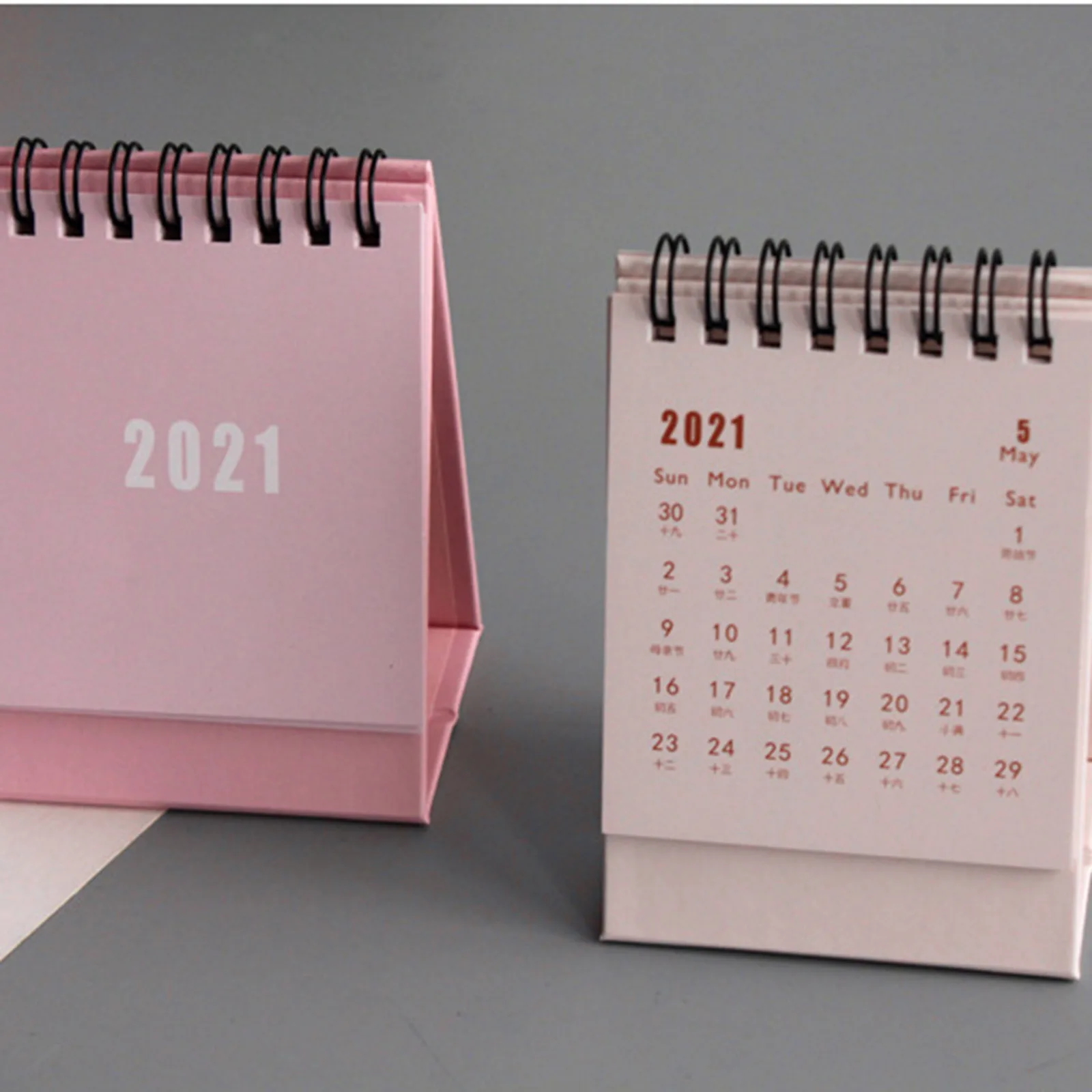 

Mini Desktop Paper Table Planner Yearly Agenda Organizer For Office Home Morandi Colors 2021 Simple Dual Daily Scheduler
