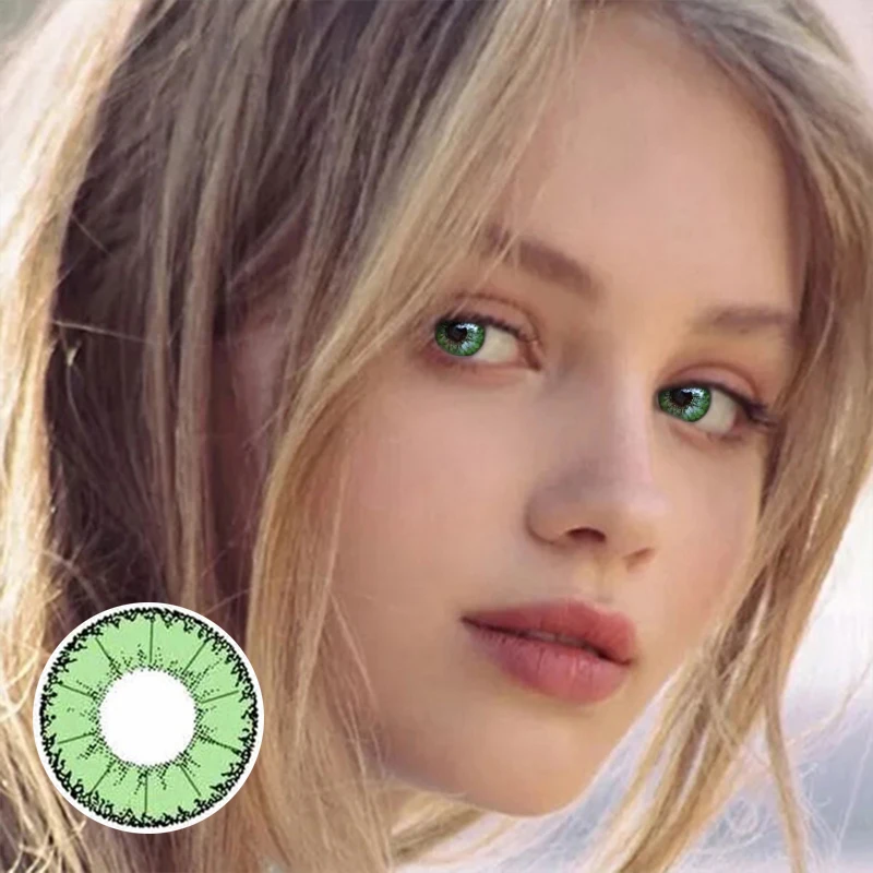 1 пара демон зеленый Цвет ed контактные линзы ежегодно Применение косметический