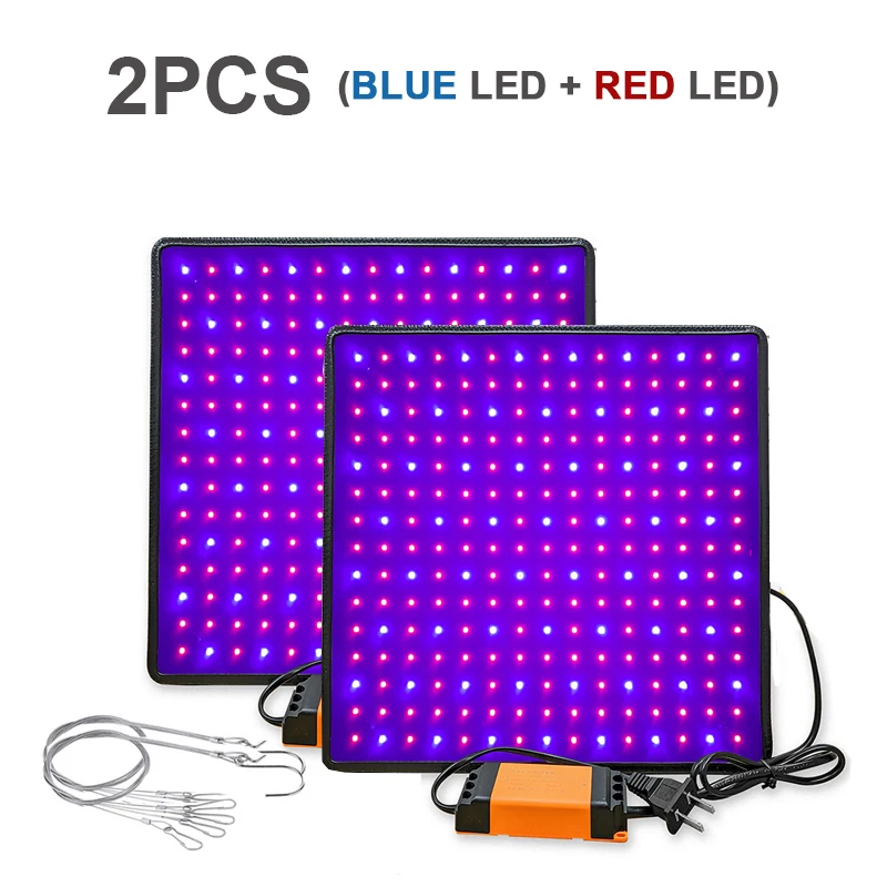 2pcs blue and red Светодиодный светильник s для выращивания в помещении 1000 Вт 3500 К светодиодный светильник для выращивания полный спектр Фито лампа для выращивания растений палатки лампы для цветов Fitolamp - Испускаемый цвет: 2pcs blue and red