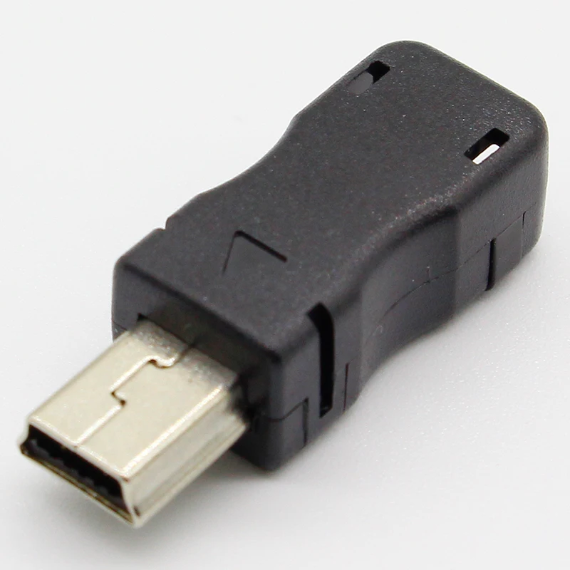 10 шт. Mini USB 5 Pin T-порт штекер разъем и пластиковая крышка для DIY дропшиппинг Лидер