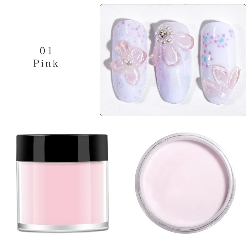 pink 10 мл ногтей акриловый погружающийся порошок прозрачный/розовый/белый 3 цвета MSDS Акриловая Смола ногтей порошок дизайн ногтей Акриловые блестки, KJ988 - Цвет: pink