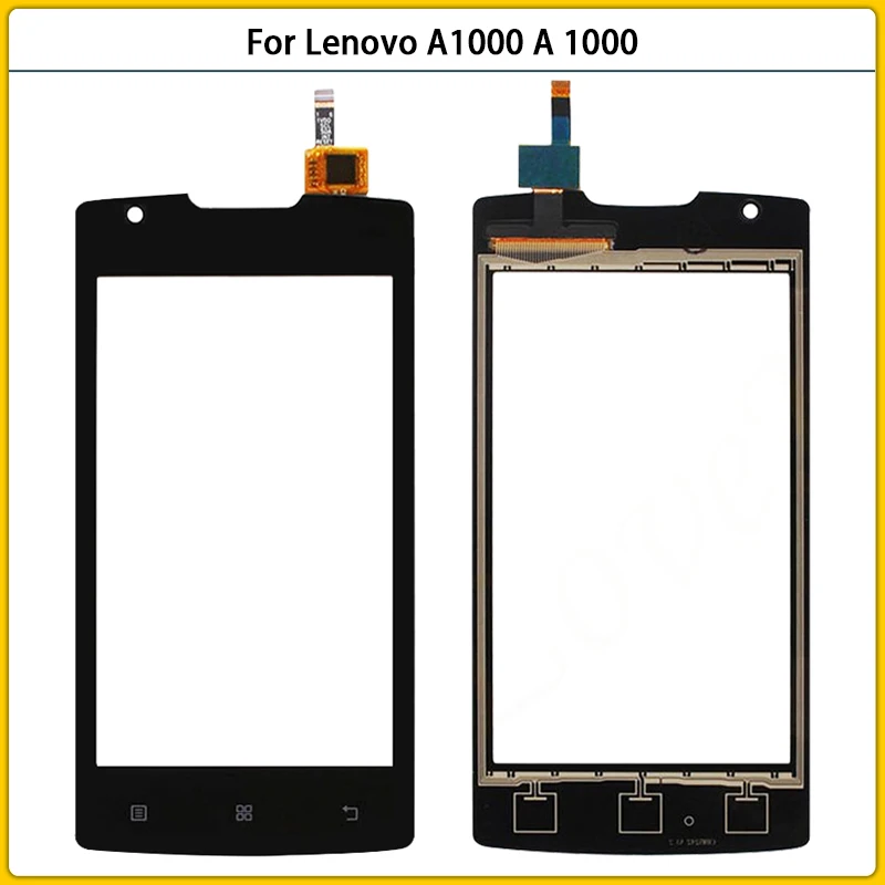 

New For Lenovo A1000 A 1000 Touch Screen Panel Digitizer Sensor LCD Front Glass Lens A1000 TouchScreen Replacement