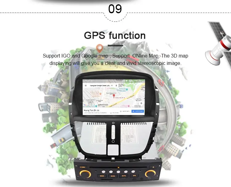JDASTON Android 10,0 автомобильный dvd-плеер для peugeot 207 2007- 1 Din Автомобильный Радио gps навигация WiFi DAB+ Canbus видео Bluetooth
