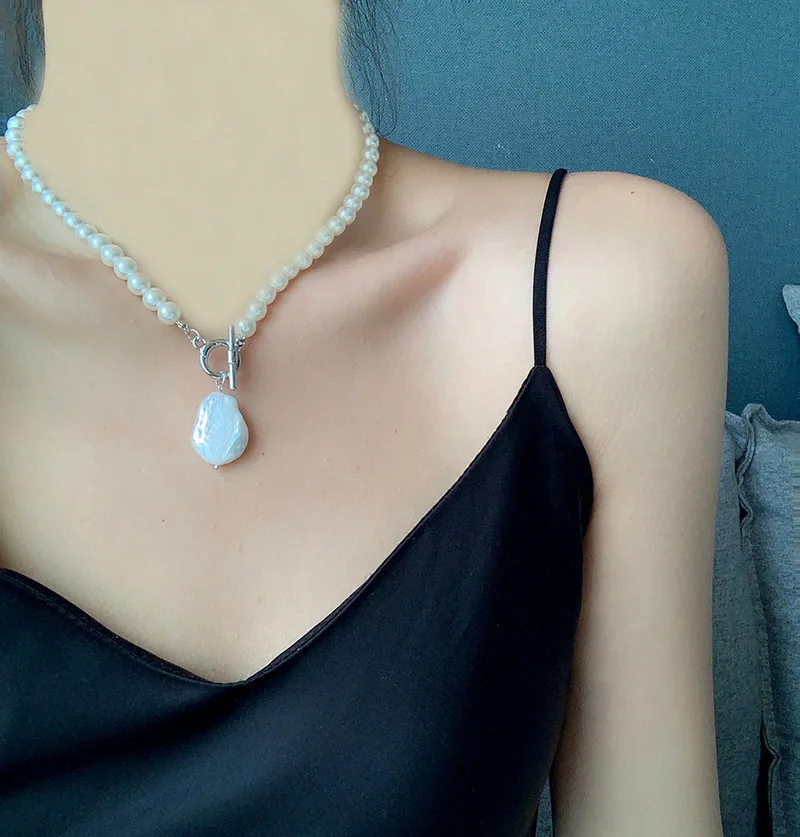 Новое прозрачное фиолетовое ожерелье для женщин и девочек с кристаллами в форме