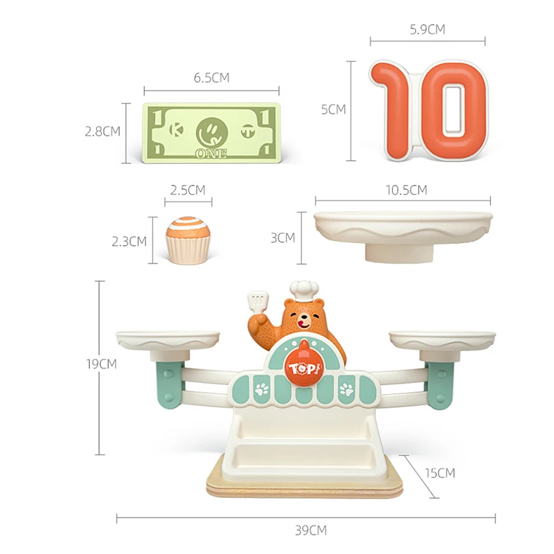 

Children Puzzle Thinking Training Bear Math Match Game Board Toys Parent Child Interaction Focus Toys Gifts