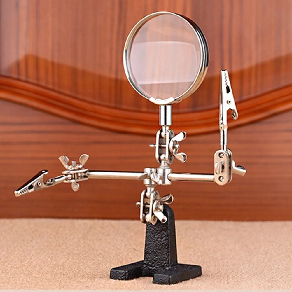 

5X Workshop Detection Portable Jewelers Adjustable Tool Stable Soldering Electrician Magnifier