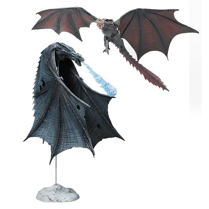 

Ijs Zwart Fire Dragon Mcfarlane Viserion Drogon Deluxe Figuur Collectieve Speelgoed Children's Birthday Gifts