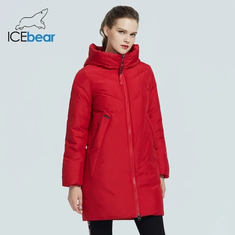 

ICEbear 2021 женская одежда модная и теплая повседневная всевозможная хлопковая одежда толстая и теплая зимняя одежда марки GWD20235D