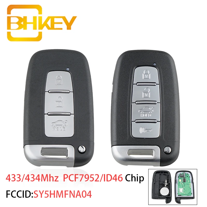BHKEY 3/4 кнопочный Автомобильный ключ дистанционного управления для Киа Форте соул