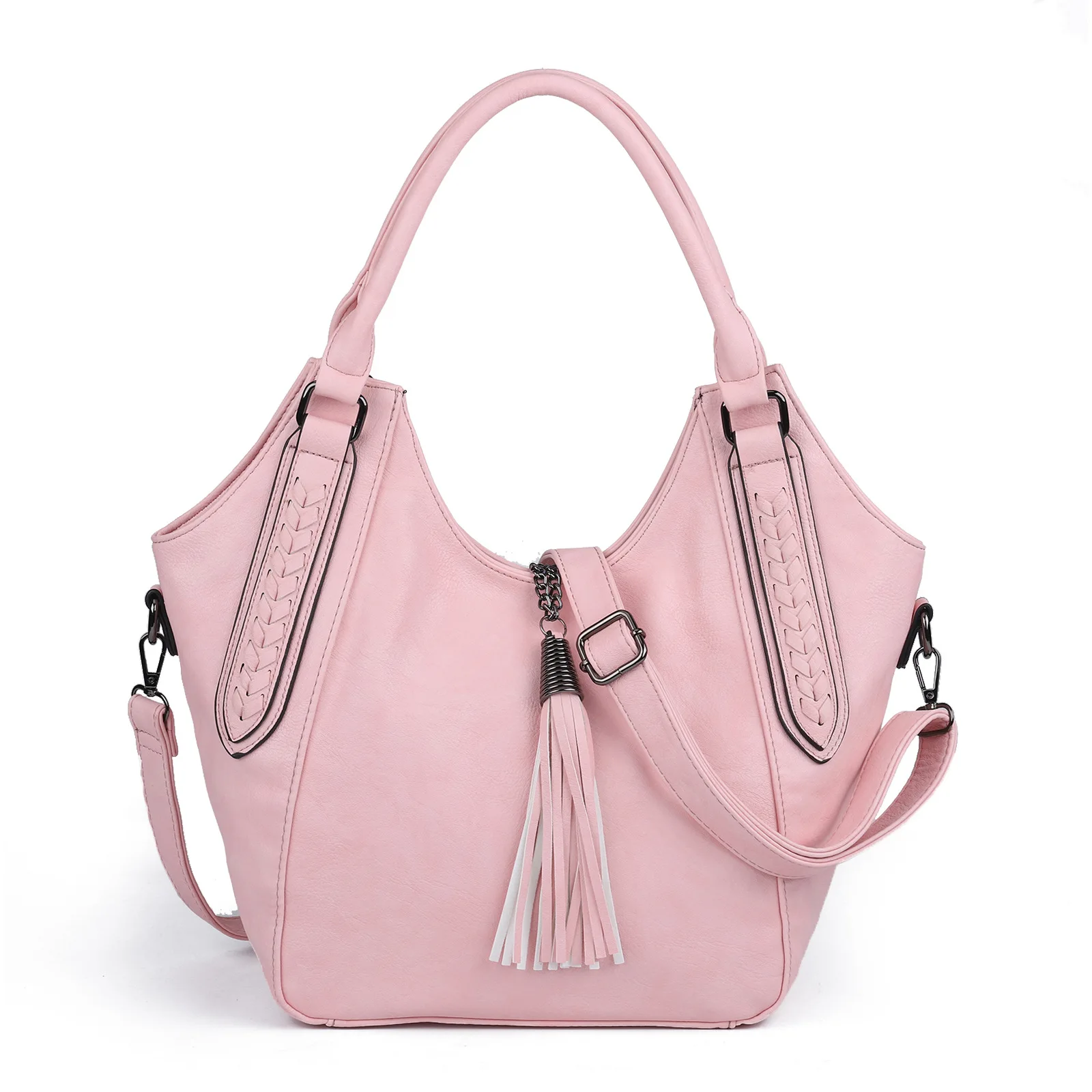 

Large Capacity PU Handbag Female Five-pointed Star Tassel Decoration Ladies Tote Bag Designer Bags Luxury