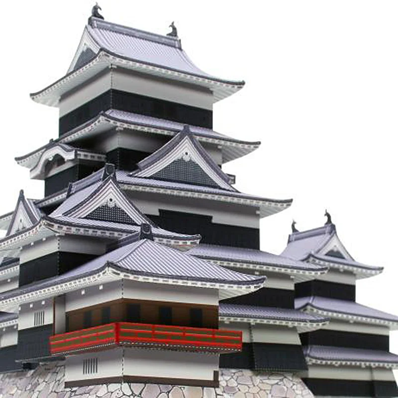Япония Matsumoto замок складной 3D бумажная модель дома Бумажные Крафта DIY Искусство