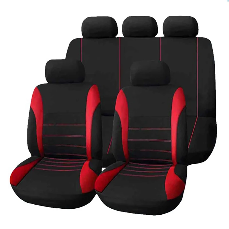 Aimaao 2/4/9 Pcs Universal Car Seat Covers Set Auto Styling Interior Accessories For VW Bmw E46 E90 F10 Volkswagen Golf 4 5