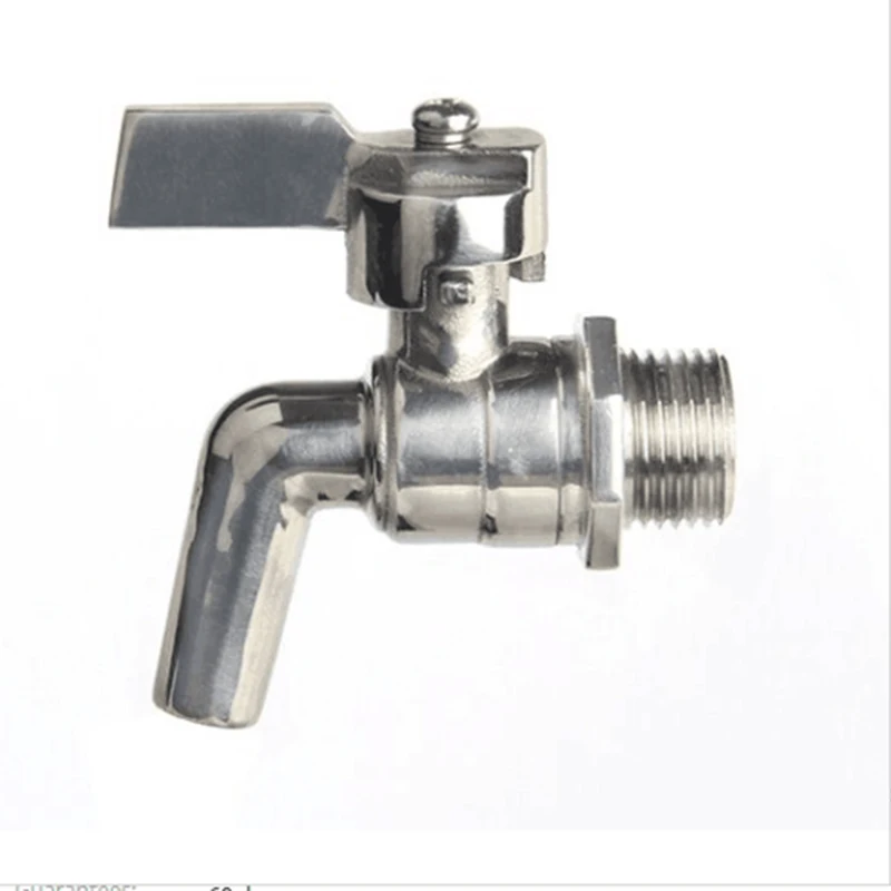

1/2 Inch Stainless Steel Faucet Tap For Draft Beer Wine Barrel Beverage Kitchen Dispenser Water Connector Home Brew Fermenter