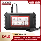 Диагностический сканер MUCAR CS6 Obd2, профессиональный автомобильный диагностический прибор сделай сам, для бессрочного использования, Obd 2, TPMS, Bluetooth