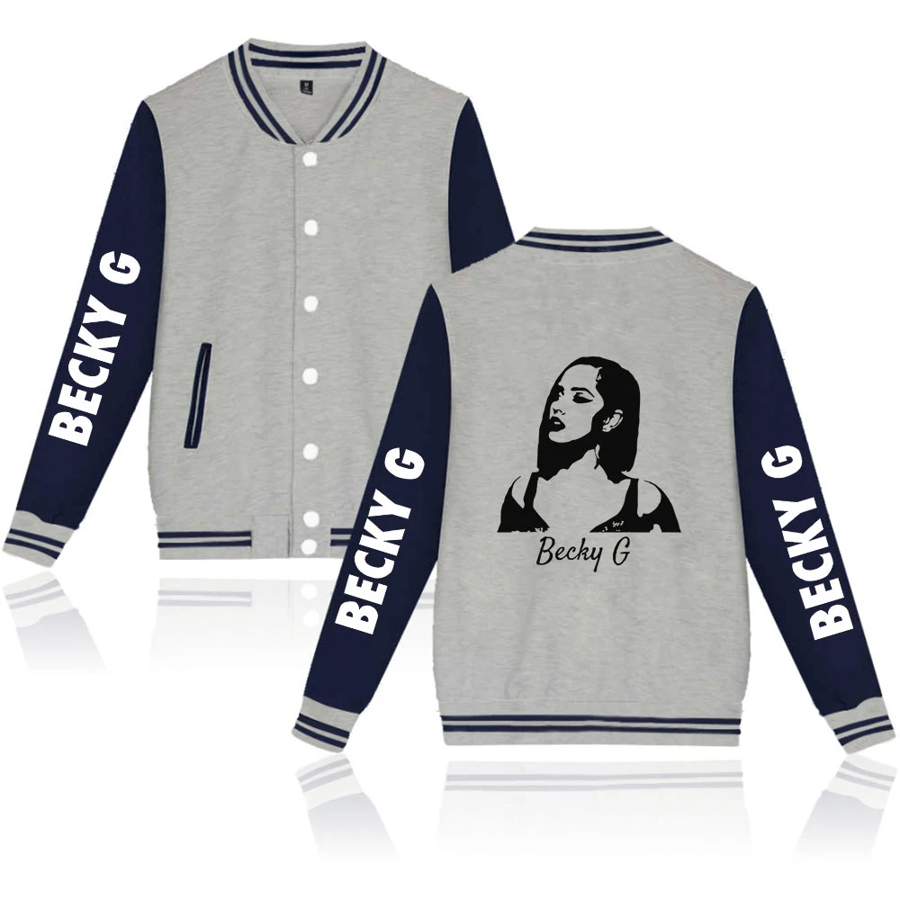 

Becky G Fashion Prints Baseball Jackets Women/Men Long Sleeve Jacket 2020 Hot Sale Casual Streetwear Clothes