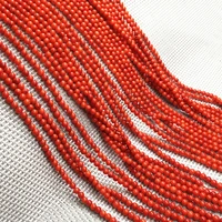 hot sale new fashion coral bead orange charm coral beads diy women accessories bracelet necklace jewelry making size 3mm