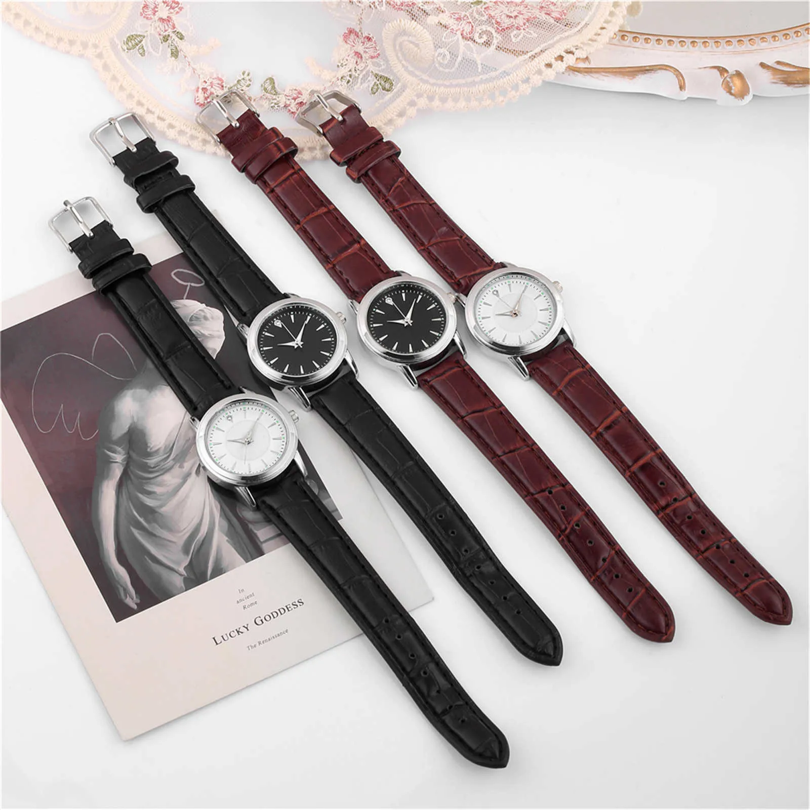 

Ladies watch selection simple, no scale high-end elegance watch quartz watch stainless steel dial casual bracelet N