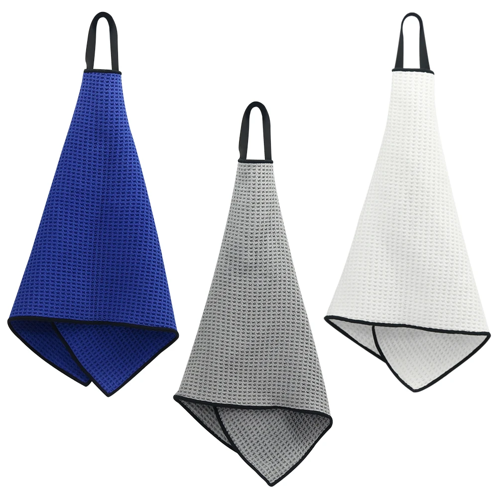 Полотенце для гольфа из микрофибры с вафельным покрытием|Перчатки гольфа| |