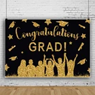 Laeacco постер с золотыми блестками поздравительных классов холостяка черный фотографический фон индивидуальный баннер Фото фоны